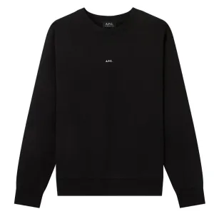 A.p.c Mens Steve Logo Sweater Black L