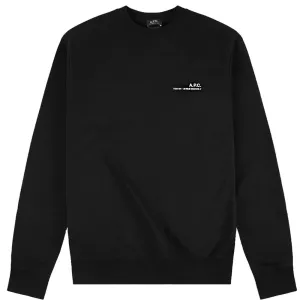 A.P.C Men's Item Logo Sweater Black XXL