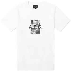 A.P.C Men's Graphic Teddy T-shirt White M