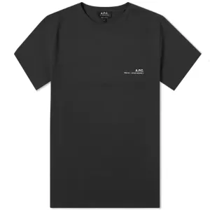 A.P.C Men's Item Logo T-shirt Black L