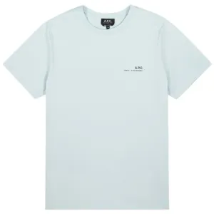 A.p.c Mens Item Logo T-shirt Blue XL