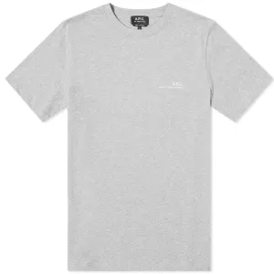 A.p.c Mens Item Logo T-shirt Grey M