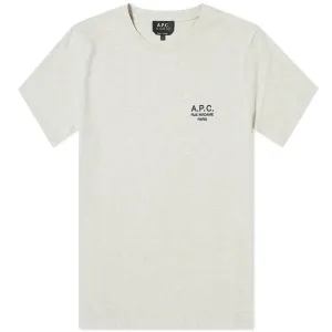 A.P.C Men's Logo T-shirt Grey M