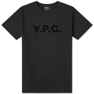 A.p.c Mens Vpc Logo T-shirt Black S