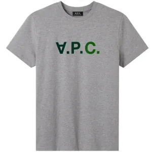 A.p.c Mens Vpc Logo T-shirt Grey M