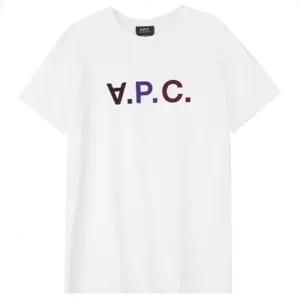 A.p.c Mens Vpc Logo T-shirt White S