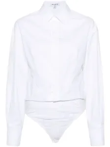 ALAÏA - Cotton Shirt Bodysuit #1256215