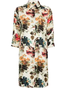 ALBERTO BIANI - Printed Silk Shirt Dress #1285756