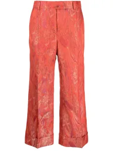 ALBERTO BIANI - Floral Print Jacquard Trousers #1141398