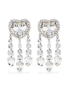 ALESSANDRA RICH - Crystal Heart Pendants Earrings #1156427