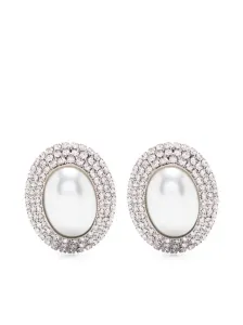 ALESSANDRA RICH - Oval Crystal Earrings