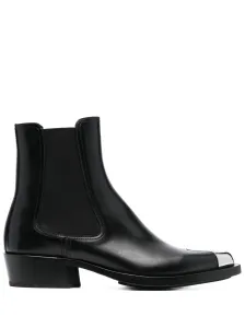 ALEXANDER MCQUEEN - Leather Ankle Boots #767264