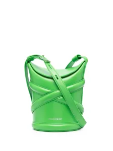 ALEXANDER MCQUEEN - The Curve Small Leather Bucket Bag