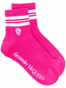 ALEXANDER MCQUEEN - Logo Cotton Socks #820484