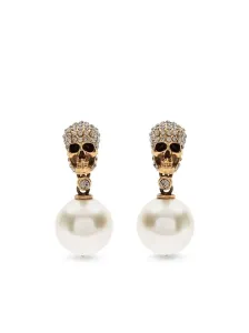 ALEXANDER MCQUEEN - Skull Pearl Earrings #1216795