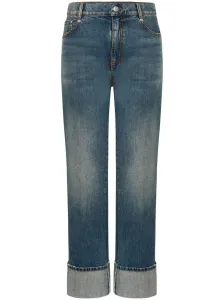 ALEXANDER MCQUEEN - High Waisted Denim Jeans #1122426