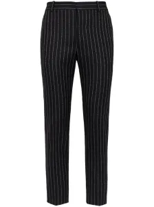 ALEXANDER MCQUEEN - Straight Leg Pinstripe Wool Trousers #1235599