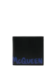ALEXANDER MCQUEEN - Graffiti Leather Bifold Wallet
