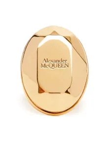 ALEXANDER MCQUEEN - Stone Logo Ring #1125755