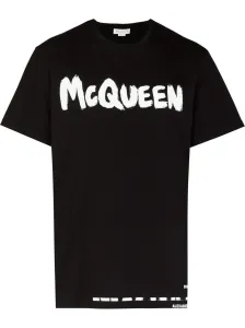 ALEXANDER MCQUEEN - Graffiti Organic Cotton T-shirt #1235464