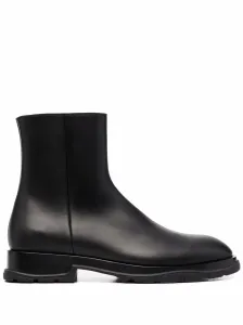 ALEXANDER MCQUEEN - Leather Ankle Boot