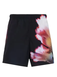 ALEXANDER MCQUEEN - Floral Print Swim Shorts