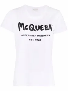 White T-shirts Alexander McQueen
