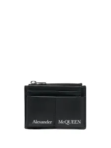 ALEXANDER MCQUEEN - Logo Leather Coin Zip Holder #1136911