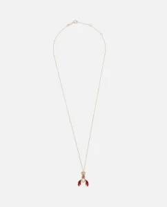 LOBSTER YELLOW GOLD NECKLACE