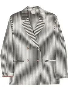 ALYSI - Striped Double-breasted Jacket #1279515