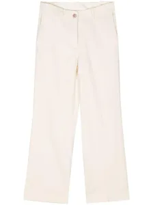 ALYSI - Flared Linen Cropped Trousers #1276407