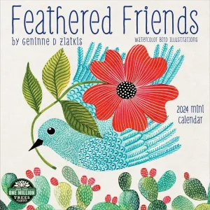 Feathered Friends 2024 Mini Wall Calendar #884394