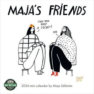 Majas Friends 2024 Mini Wall Calendar