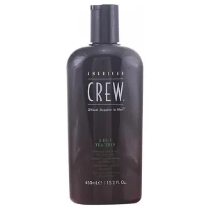 American Crew - 3-In-1 Tea Tree Shampooing, Soin Et Gel Douche : Shower gel 450 ml