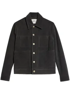 AMI PARIS - Suede Leather Shirt Jacket #918914