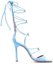 AMINA MUADDI - Daisy Nappa Heel Sandals #49703