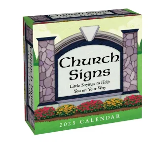 Church Signs 2025 Desk Calendar