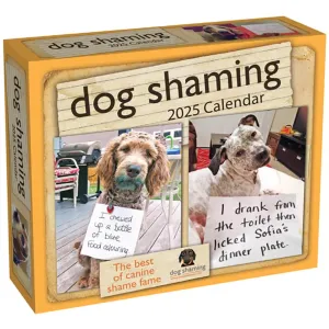 Dog Shaming 2025 Desk Calendar