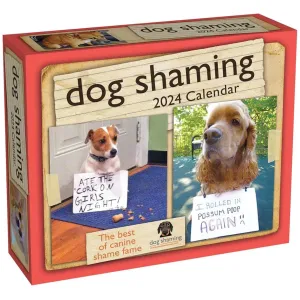 Dog Shaming 2024 Desk Calendar