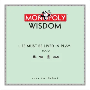 Monopoly Wisdom 2024 Wall Calendar