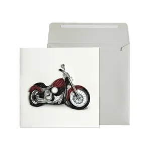 Motorcycle Quilling Birthday Card
