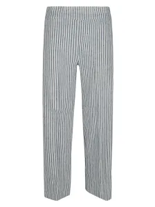 AVENUE MONTAIGNE - Cropped Linen Trousers