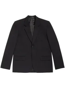 BALENCIAGA - Wool Single-breasted Blazer Jacket