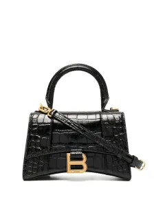 BALENCIAGA - Hourglass Small Leather Top-handle Bag #1146904