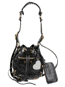 BALENCIAGA - Le Cagole Xs Leather Bucket Bag #1149847