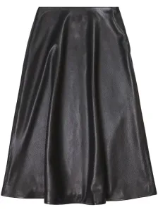 BALENCIAGA - Leather Midi Skirt