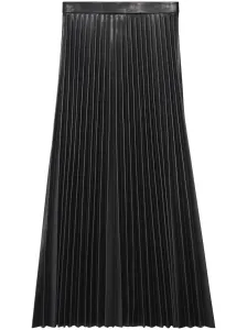 BALENCIAGA - Leather Pleated Skirt #1161705