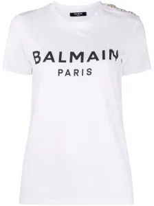 BALMAIN - Logo Organic Cotton T-shirt #1240310