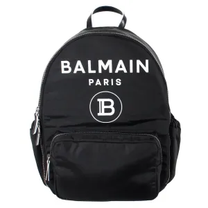 Balmain Kids Logo Backpack Black ONE Size #1085547