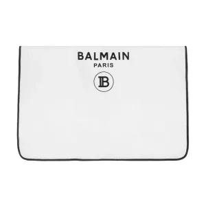 Balmain Logo Blanket White #1086651